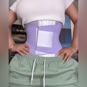 Curvy Faja Purple Sweat Sauna Girdle
